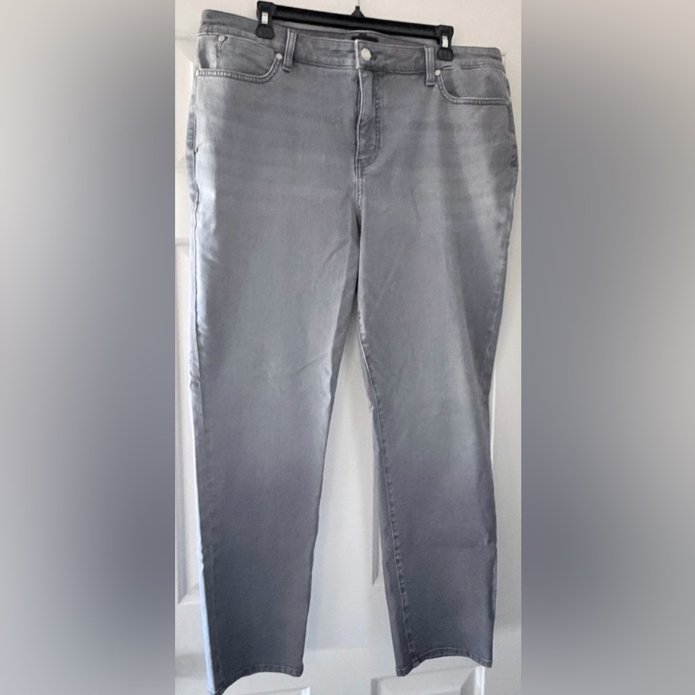 Talbots Women's Gray Straight Leg Jeans, sz 16. NWOT